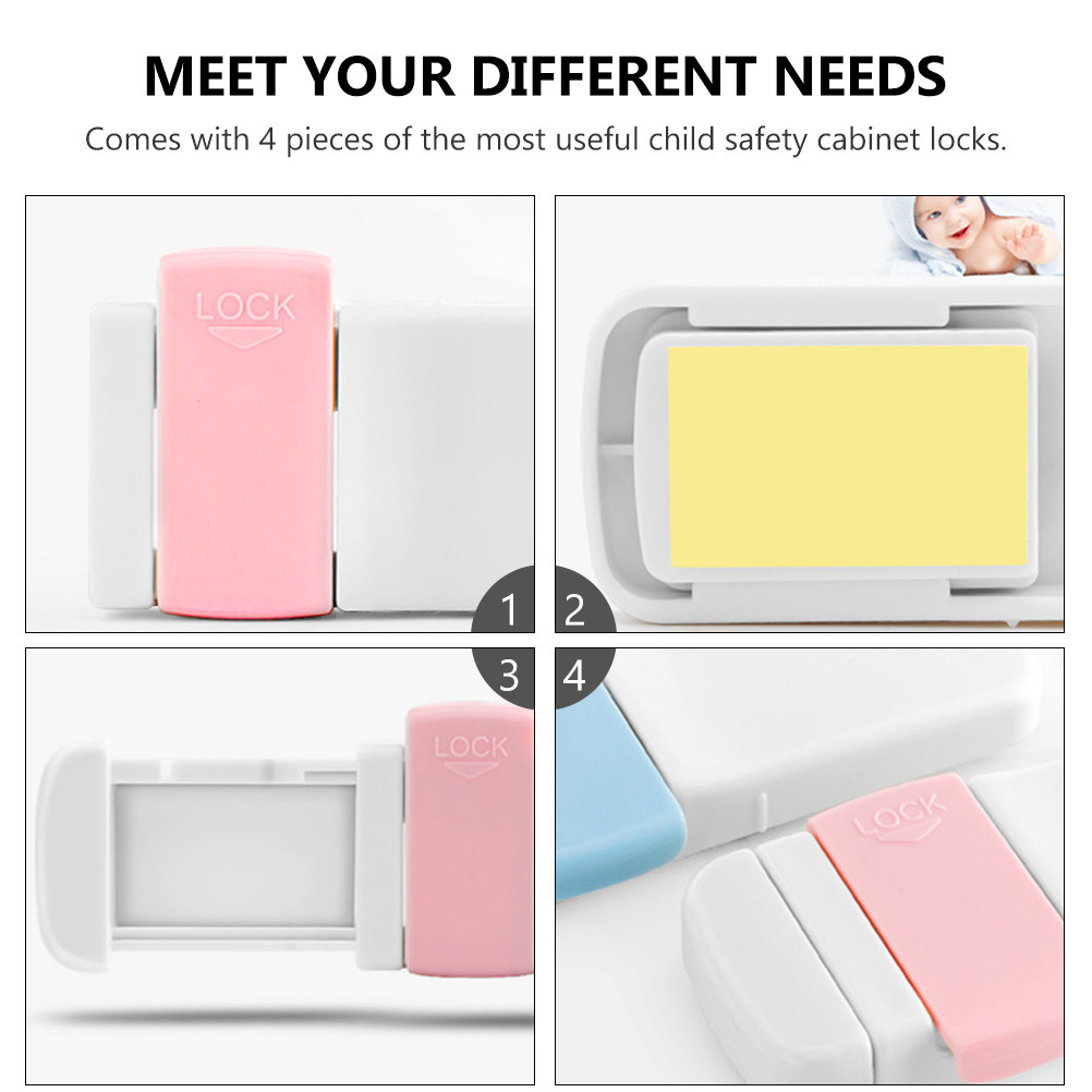 4Pcs Multifunctional Cabinet L - Medicine Cabinet Lock review and price