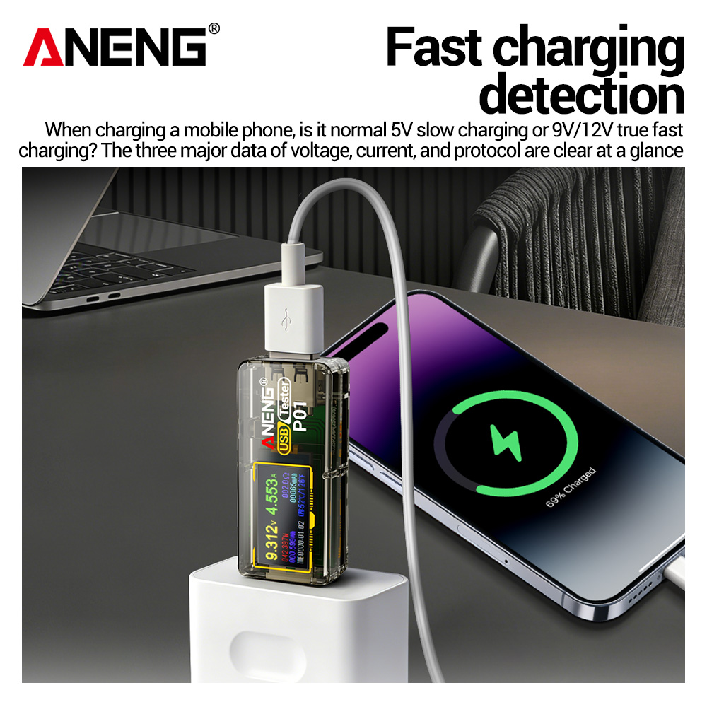 ANENG P01 USB Tester Voltmeter - Co Detector Plug review and price