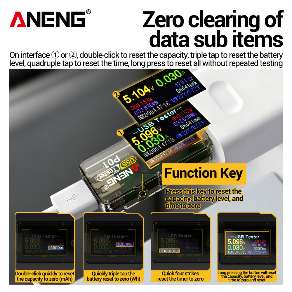 ANENG P01 USB Tester Voltmeter - Co Detector Plug review and price